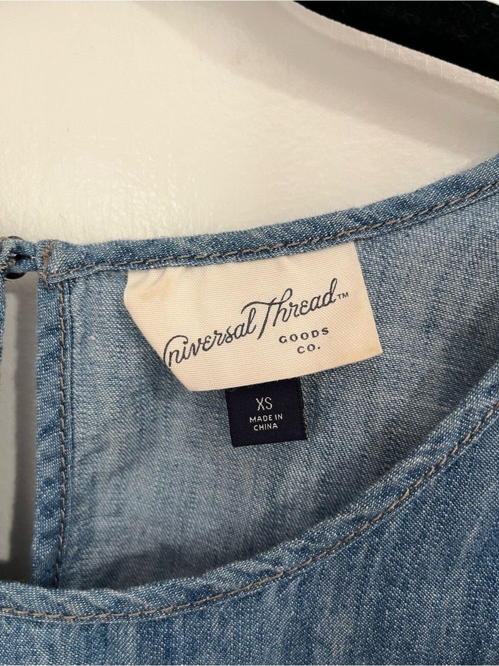 Universal Thread Light Blue Denim Sleeveless Tank - Picture 3 of 4